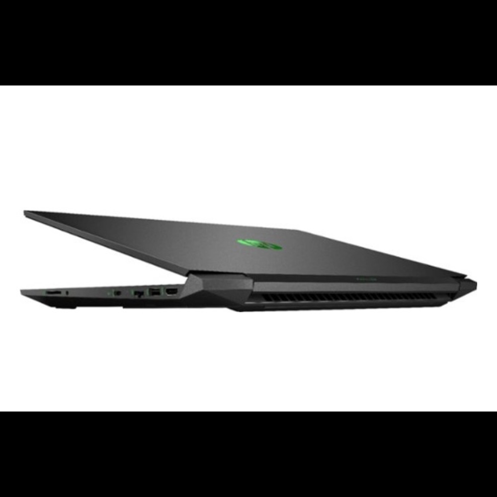 HP gaming laptop black and green